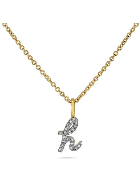 Diamond Cursive Initial Necklace