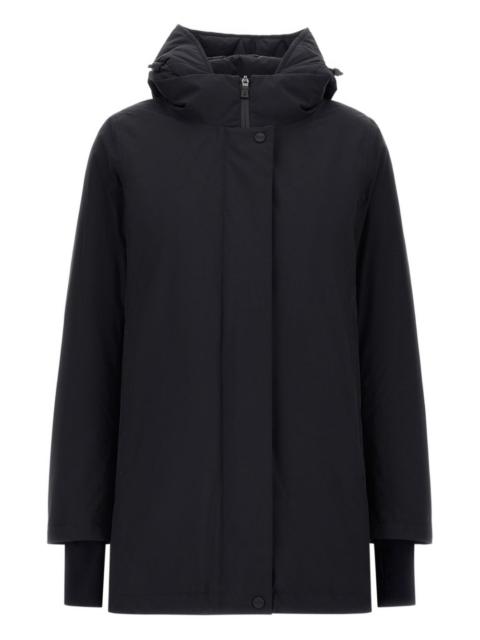 hooded puffer jacket