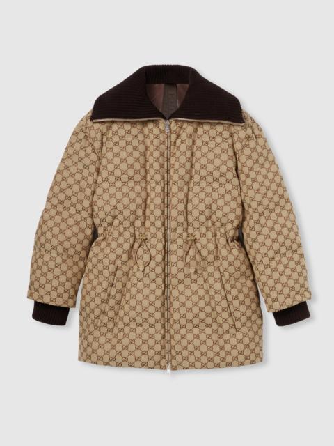 GG canvas puffer jacket