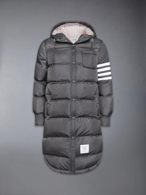 SHINY RIPSTOP LIGHTWEIGHT DOWN FILLED 4-BAR PARKA