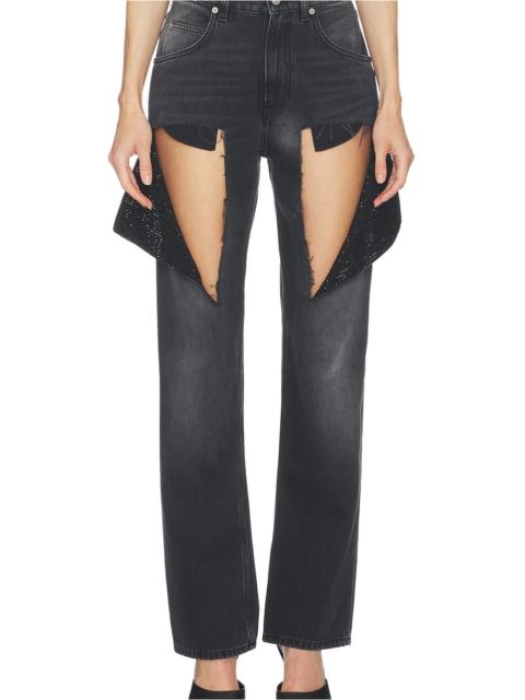 Hotfix Thigh Slash Jean
