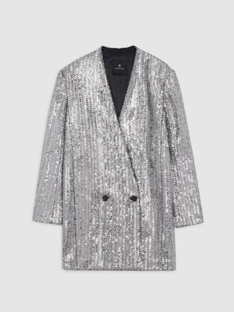 Veneda Mini Dress - Silver Sequin