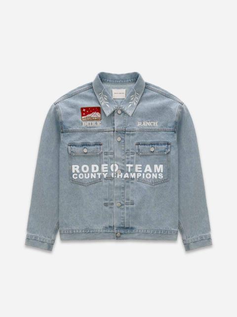 Duke Ranch Wreath Denim Jacket