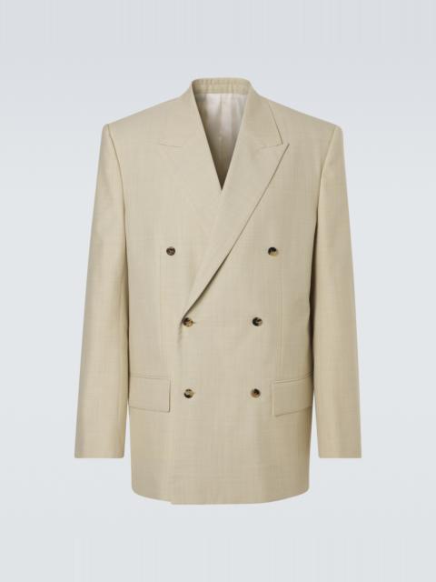 Wool and cotton gabardine suit jacket