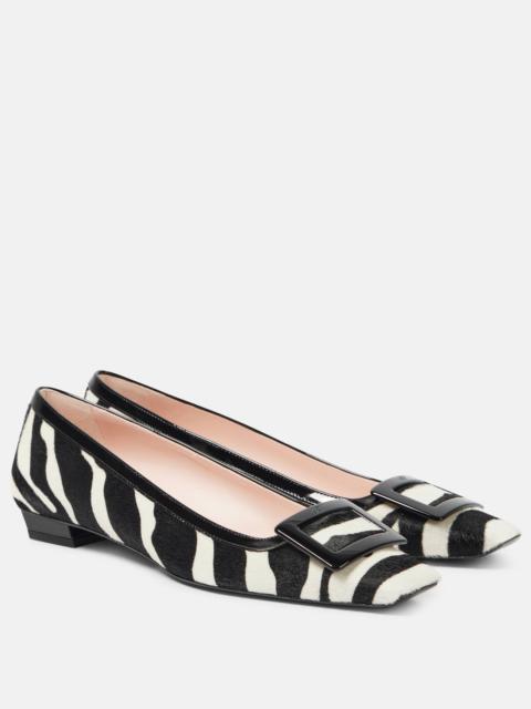 Belle Vivier calf hair ballet flats