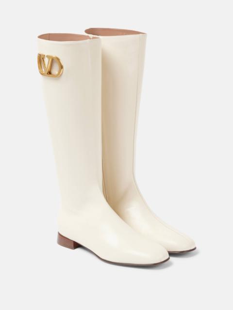VLogo Signature leather boots