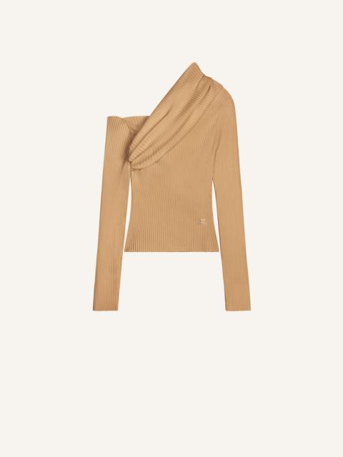 TWIST RIB KNIT SWEATER