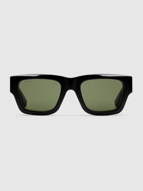 Rectangular frame sunglasses