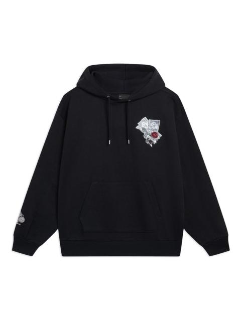 Li-Ning Skateboarding Millionaire Graphic Hoodie 'Black' AWDT223-3