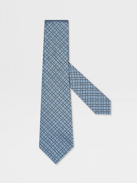 LIGHT BLUE SILK TIE