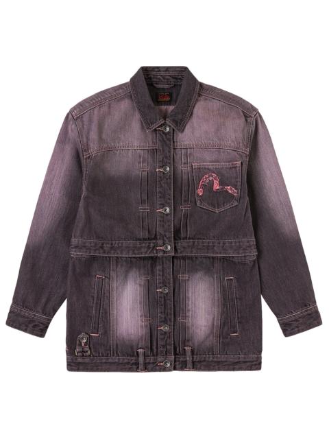Embroidery Two Way Denim Jacket