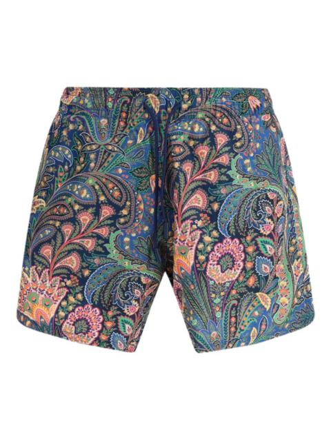 paisley-print swim shorts