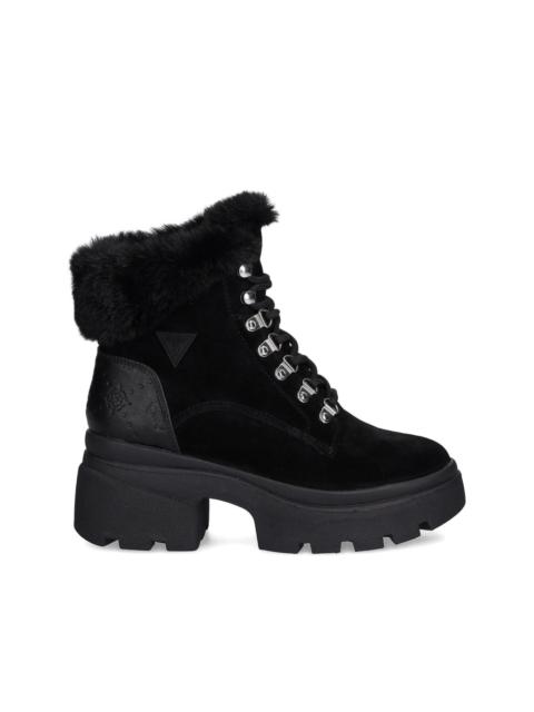 Yareli faux fur-trim ankle boots