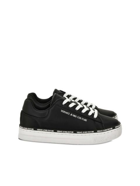 logo-detail lace-up trainers