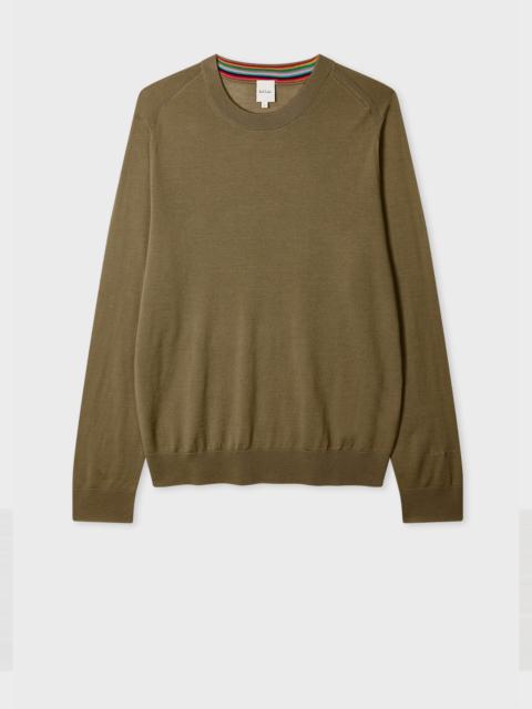 Khaki Merino Wool Sweater