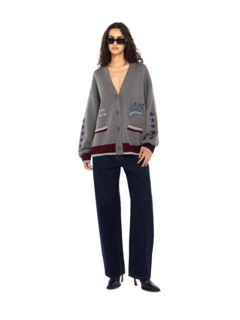 College Varsity Knit Cardigan