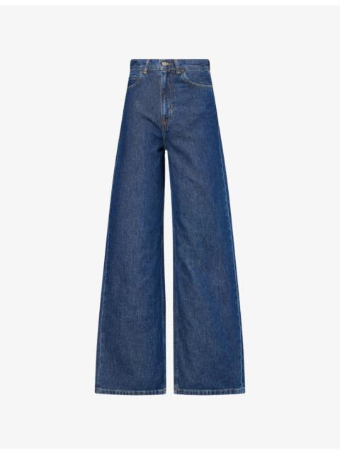 Jane Relaxed-Fit Wide-Leg Denim Jeans