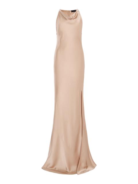 Satin Halter Gown neutral