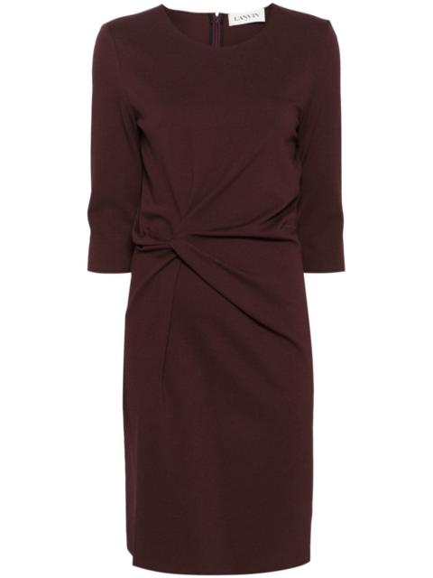 twist-detail midi dress