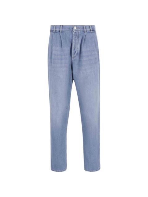 pleated jeans