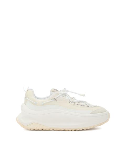 logo-embellished lace-up sneakers