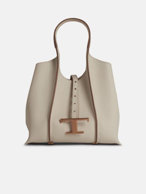 'TIMELESS' MINI BAG IN WHITE LEATHER