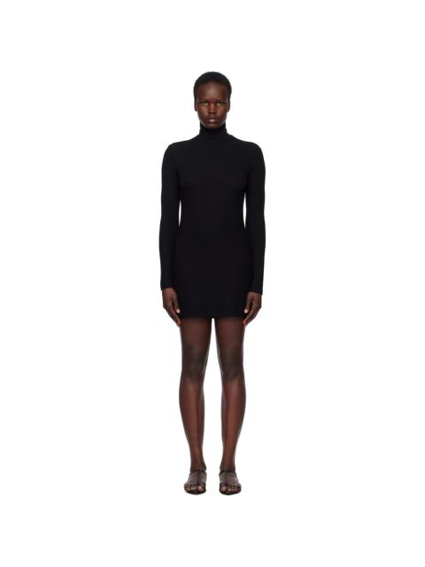 Black Lauren Turtleneck Minidress