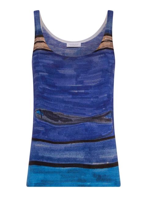 Ecliptor Lightweight Cashmere Tank Top blue
