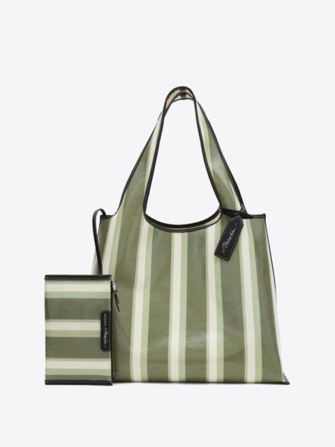 Dual Stripe Market Tote