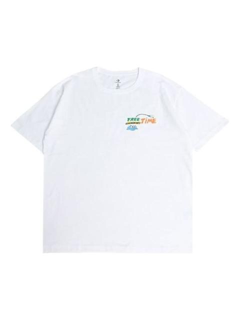 Converse Summer Fishing T-Shirt 'White' 10027222-A01