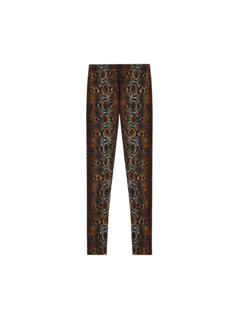 Versace Python Print Leggings 'Natural'