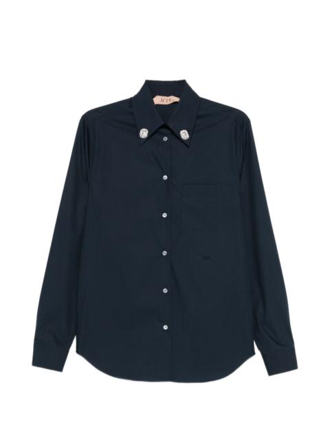 embellished pocket blouse