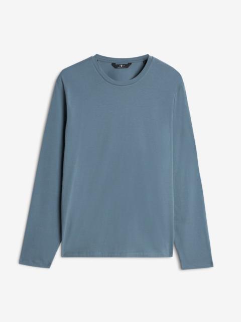 Luxe Performance Long Sleeve Tee in Titan