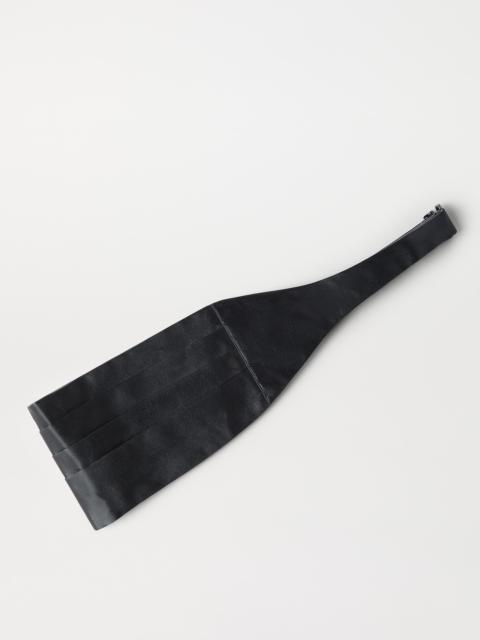 Silk and cotton satin cummerbund