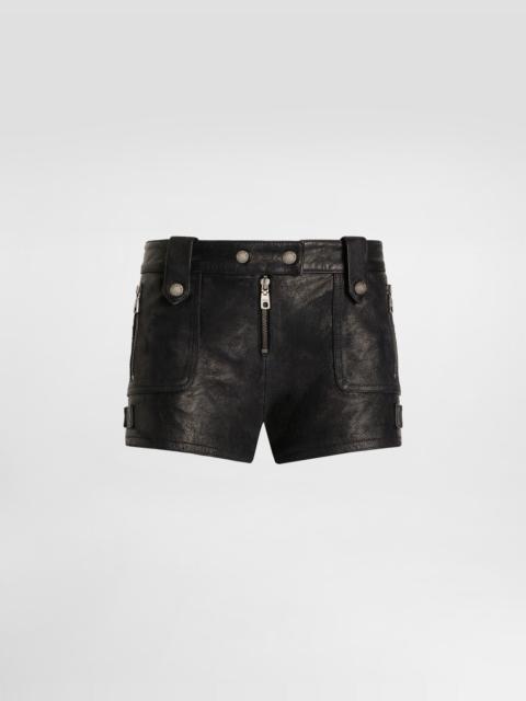 Vintage leather shorts
