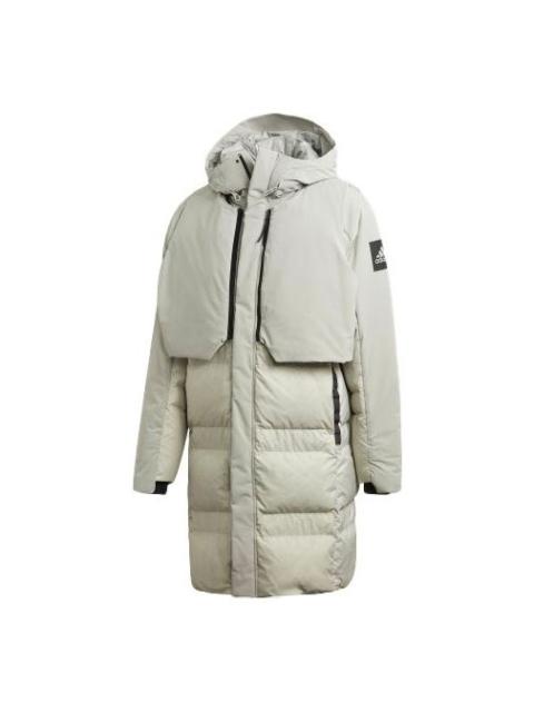 adidas Outdoor Sports waterproof Reversible Down Jacket Gray FT2430