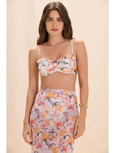 HONEY FLOWER UNDERWIRE BIKINI TOP