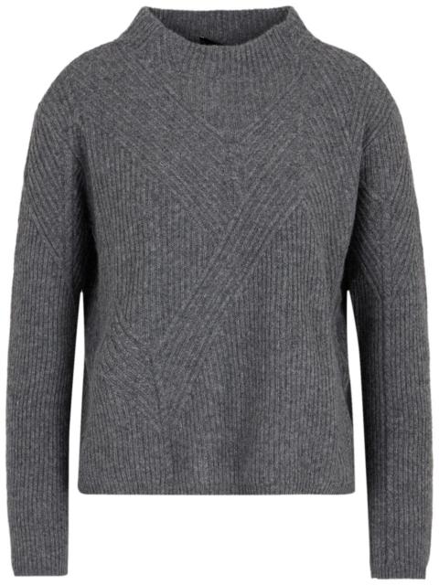 ribbed-knit wool-blend jumper