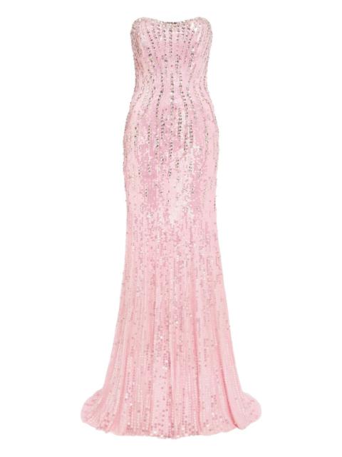 sequin-embellished gown