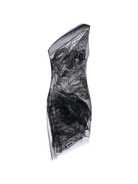 embroidered mini dress