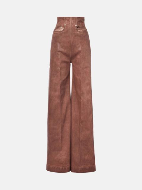 Dirt Cooper high-rise wide-leg jeans