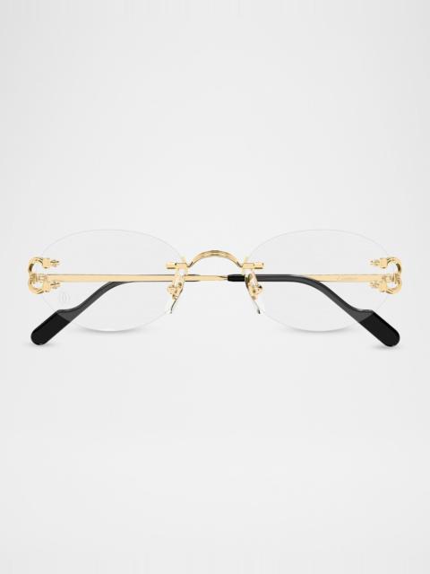 Première de Cartier 52mm Oval Optical Frames