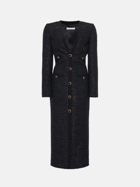 SEQUIN TWEED DRESS WITH JWL BUTTONS