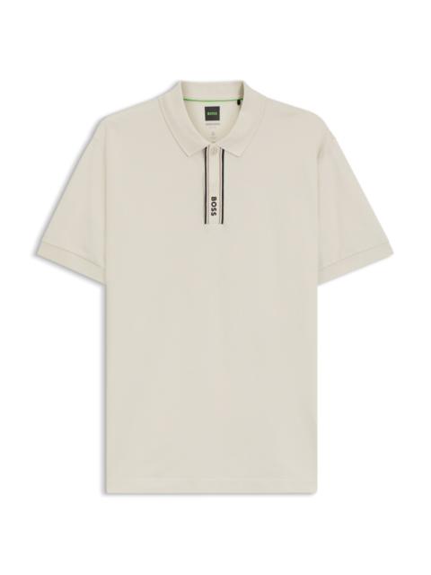 PADDY POLO SHIRT WITH LOGO PLACKET