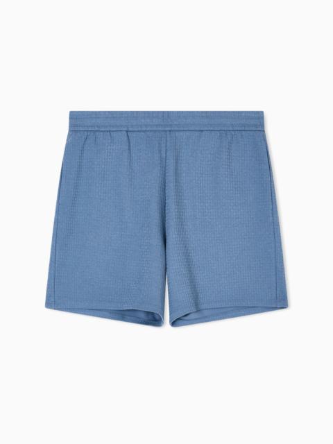 ASV LYOCELL-BLEND JACQUARD JERSEY BERMUDA SHORTS