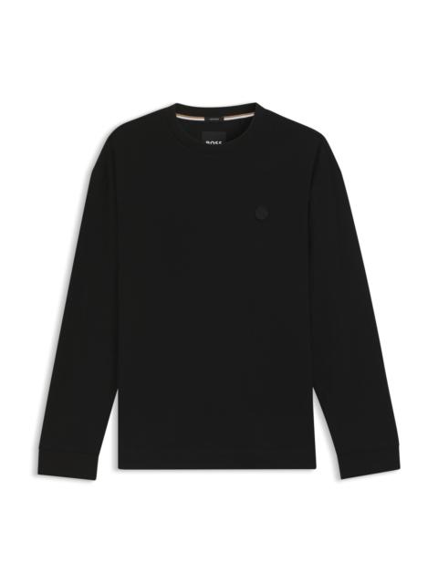 MERCERIZED-COTTON T-SHIRT WITH DOUBLE B MONOGRAM