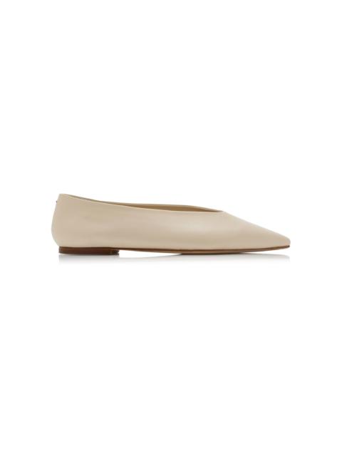 Betty Leather Ballet Flats ivory