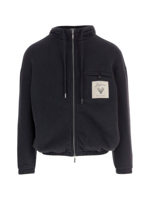 zip pocket hoodie