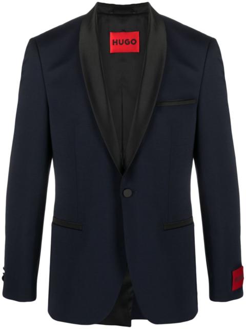 single-breasted tuxedo blazer