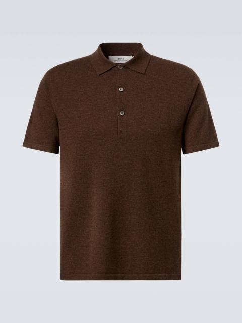 Cashmere polo shirt